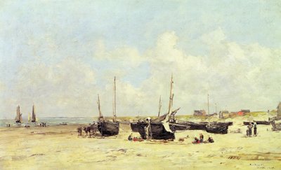 Der Strand bei Ebbe, Berck, 1890-97 von Eugene Louis Boudin